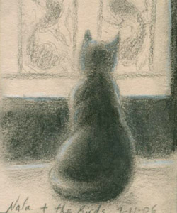 Nala and the Birds, Pencil, 2006.