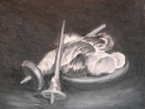 Spinning, Oils, 8x10, 2007.