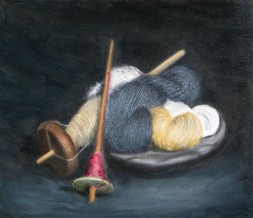 Spinning, Oils, 8x10, 2007.