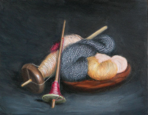 Spinning, Oils, 8x10, 2007.