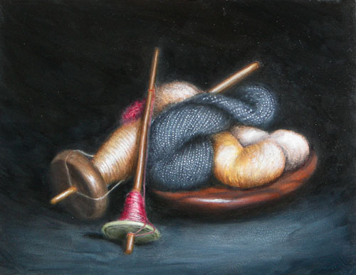 Spinning, Oils, 8x10, 2007.