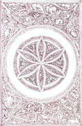 Study of an Illumination based on the Lisbon Bible, pen and pencil, 9x12, 2000. Honorable Mention, Miniature, HVAA - November 2006