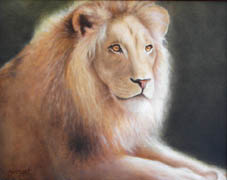 Lion, Oils, 16x20, 2006. Best of Show, HVAA - September 2006.