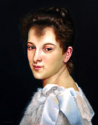 Study of Bouguereau - Portrait of Gabrielle Cot, Oil on Panel, 11x14, 2009.