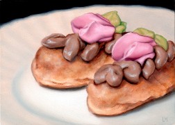 A Pair of Eclairs, Oil on Panel, 2011.