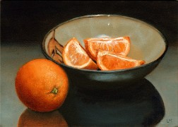 Bowl of Oranges, Oil on Panel, 2011.