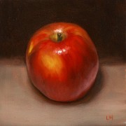 Braeburn Apple, Oil on Panel, 2012.