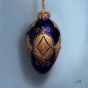 Purple Filigree Ornament, Oil on Panel, 2013.