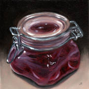 Plum Candle, Oil on Panel, 2012.