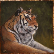 Tiger, Oil on Stone, 2013.